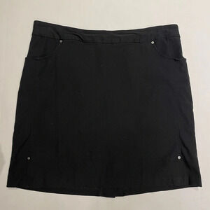 Tribal Black Stretch Skort Size 14